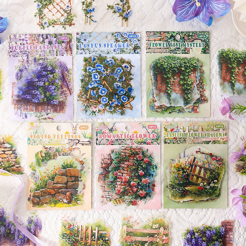 Pet Supplies Online - Vintage Secret Garden uitgesneden stickers voor