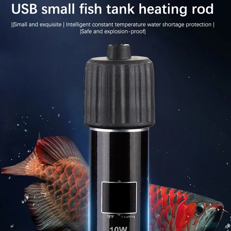 Pet Supplies Fish - USB Mini Aquarium Verwarmingsstaafje, 26 °