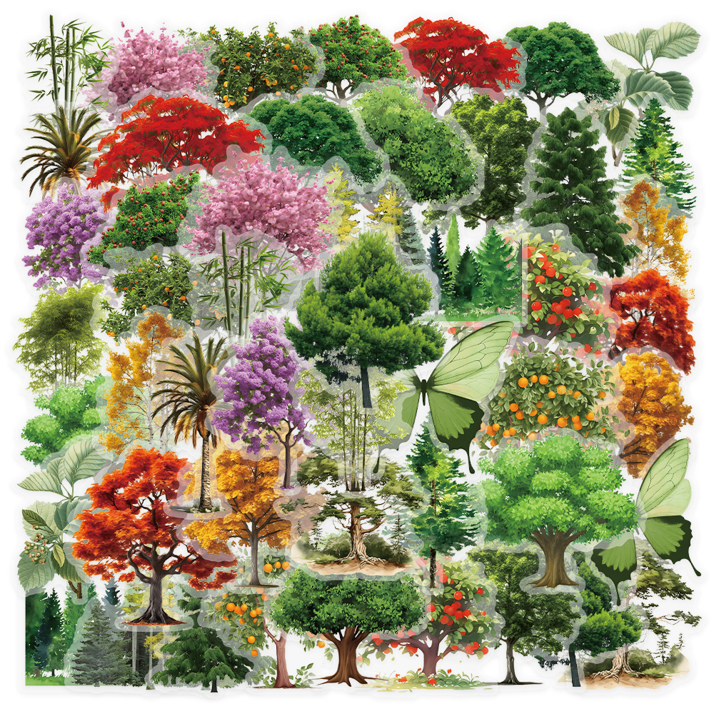 Pet Supplies Online - 50 stuks Forest Secret PET-stickers Natuurlijke