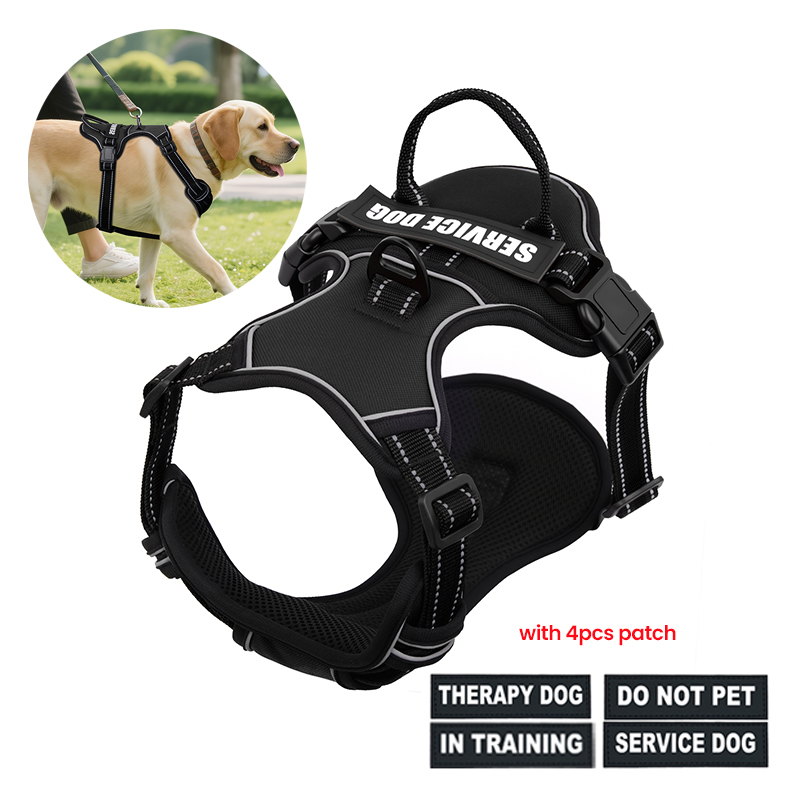 No Pull Dog Harness - Nylon verstelbaar hondenharnas Geen trekhondharnasvest met