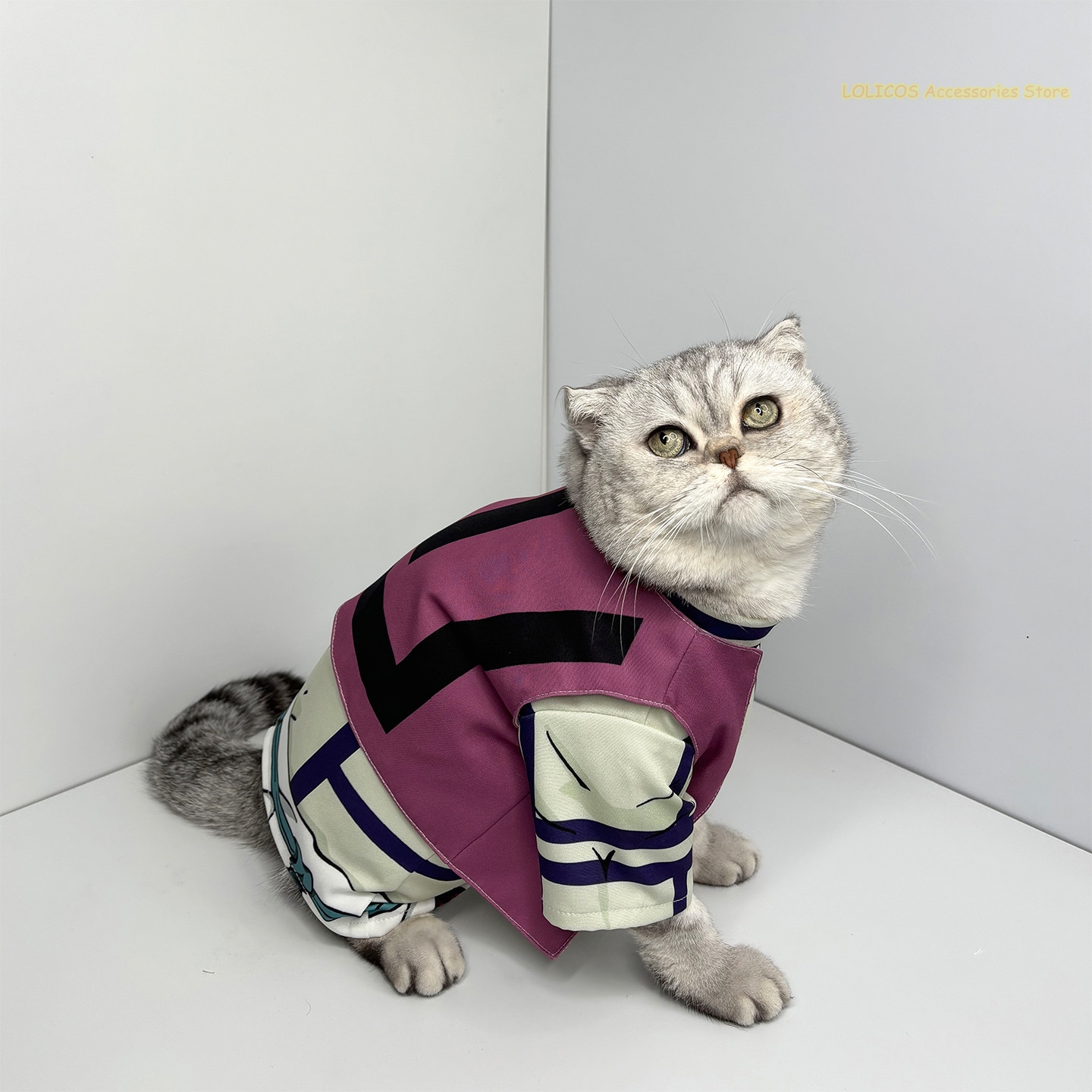 Pet Supplies Us - Douma-serie cosplay kostuum cartoon kleine kat