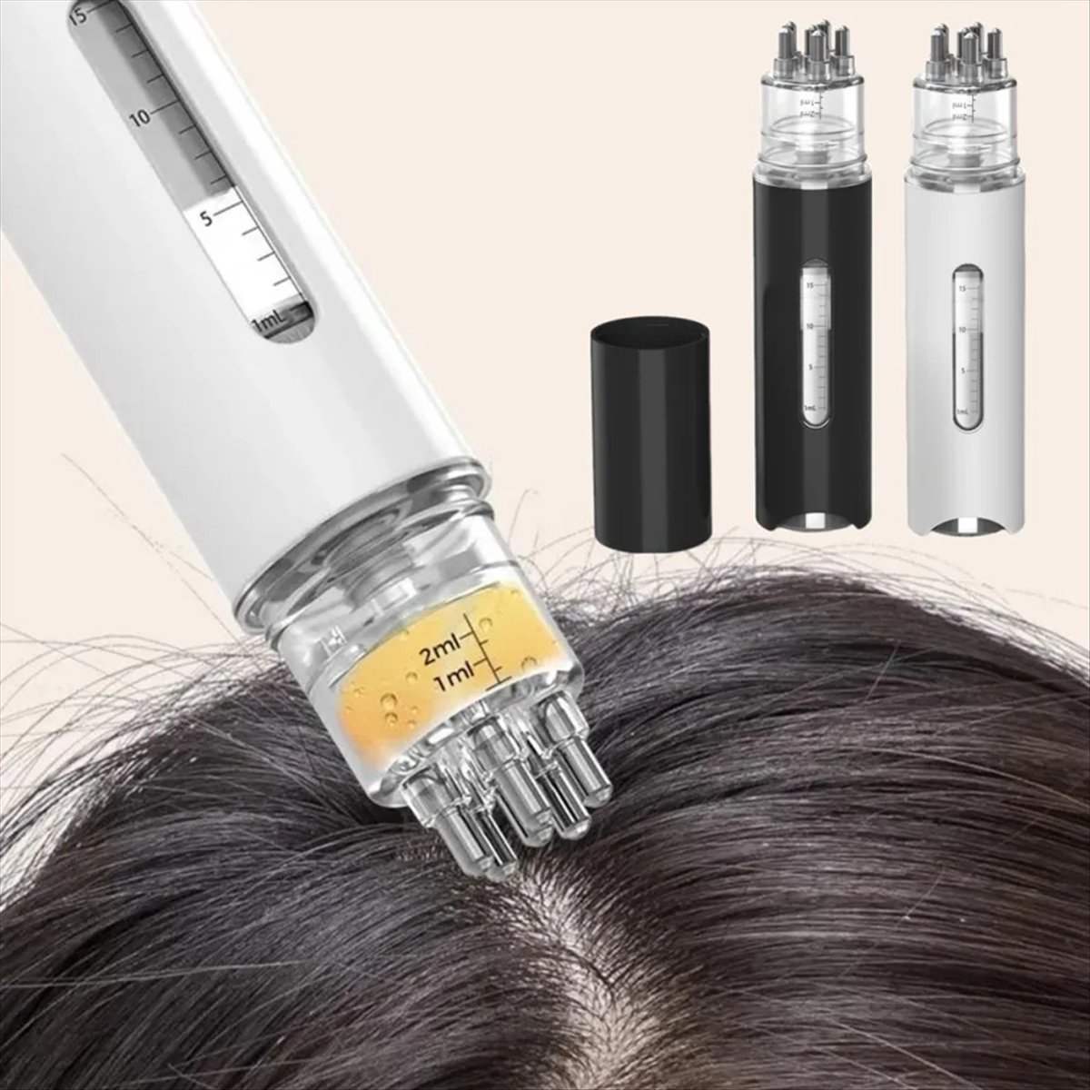 Pet Supplies Us - *X07A Hoofdhuidapplicator Vloeibare kam Mini-massagekam Essentiële
