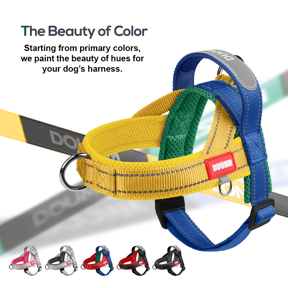 No Pull Dog Harness - Hondentuig Geen Trek Zadelmodel Kleine Middelgrote