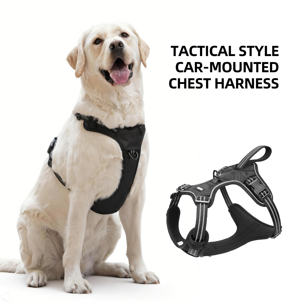 No Pull Dog Harness - Autoveiligheidsharnas voor honden van middelgrote en