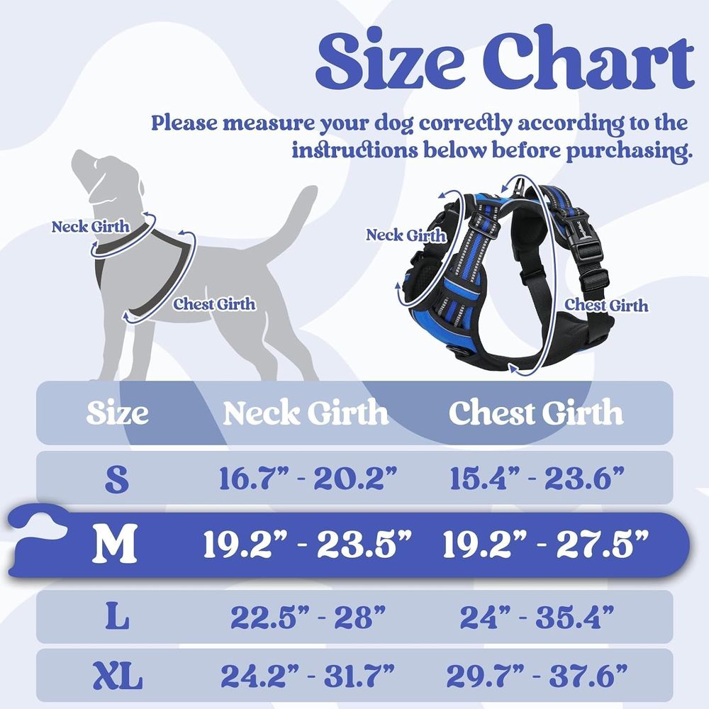 Harnas voor middelgrote honden - No Pull Dog Harness recensie en prijs