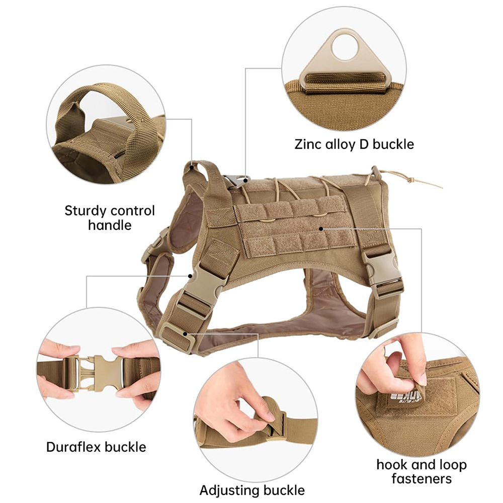 Tactisch hondenharnas voor gro - No Pull Dog Harness recensie en prijs
