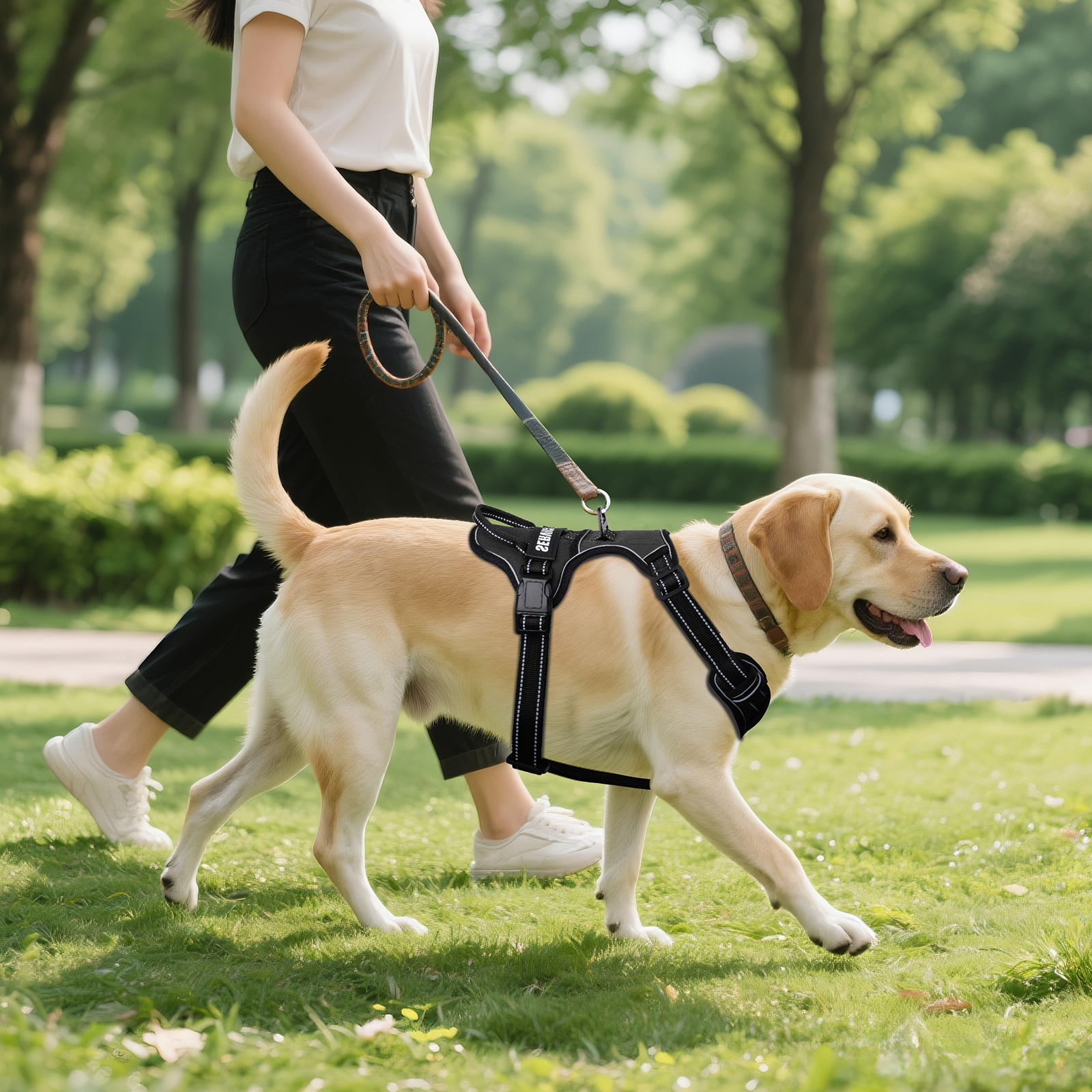 Nylon verstelbaar hondenharnas - No Pull Dog Harness recensie en prijs