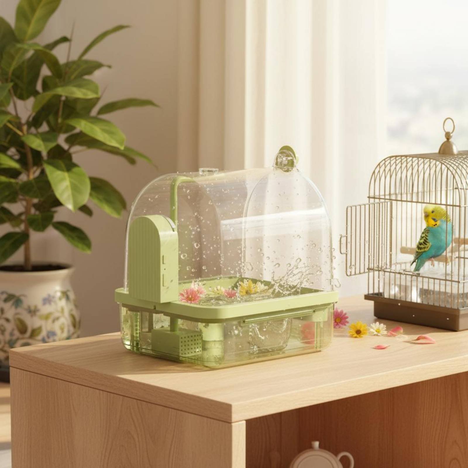 Automatische vogelbad met draa - Pet Supplies Us recensie en prijs