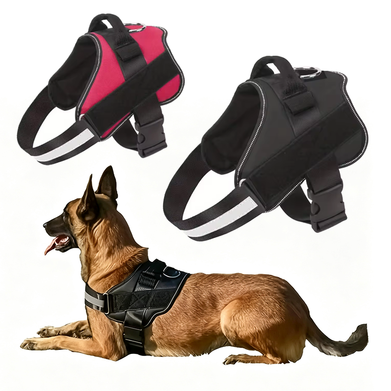 Reflecterende nylon hondenharn - No Pull Dog Harness recensie en prijs