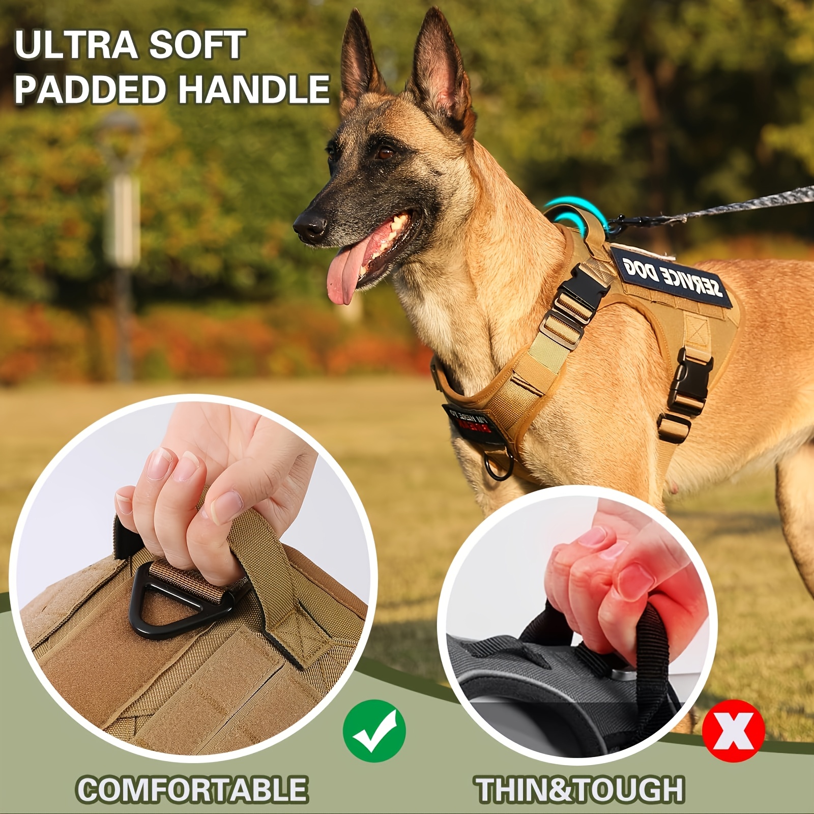 Verstelbare tactische harnas v - No Pull Dog Harness recensie en prijs