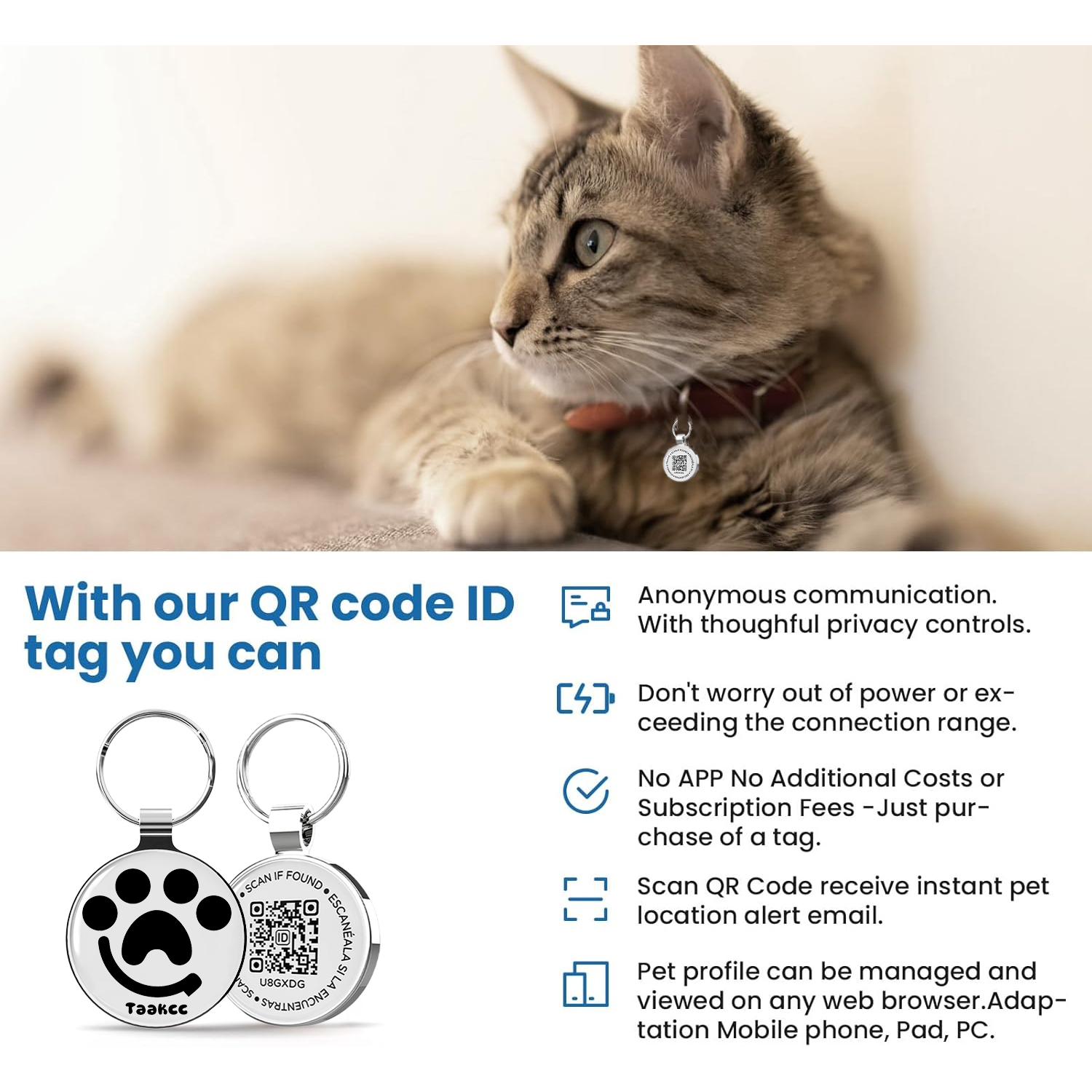 QR ID huisdiertag voor katten, - Pet Supplies Online recensie en prijs