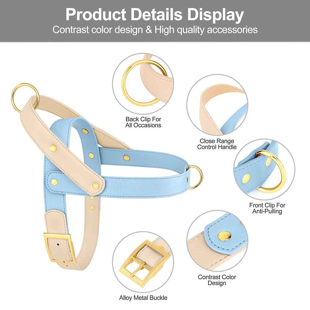 Lederen Hondentuig Zonder Trek - No Pull Dog Harness recensie en prijs